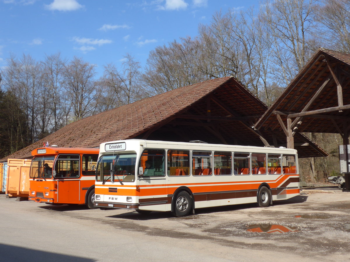 (190'031) - Wegmller, Mnsingen - BE 399'675 - FBW/R&J (ex Bamert, Wollerau) am 7. April 2018 in Oberburg, Ziegelgut