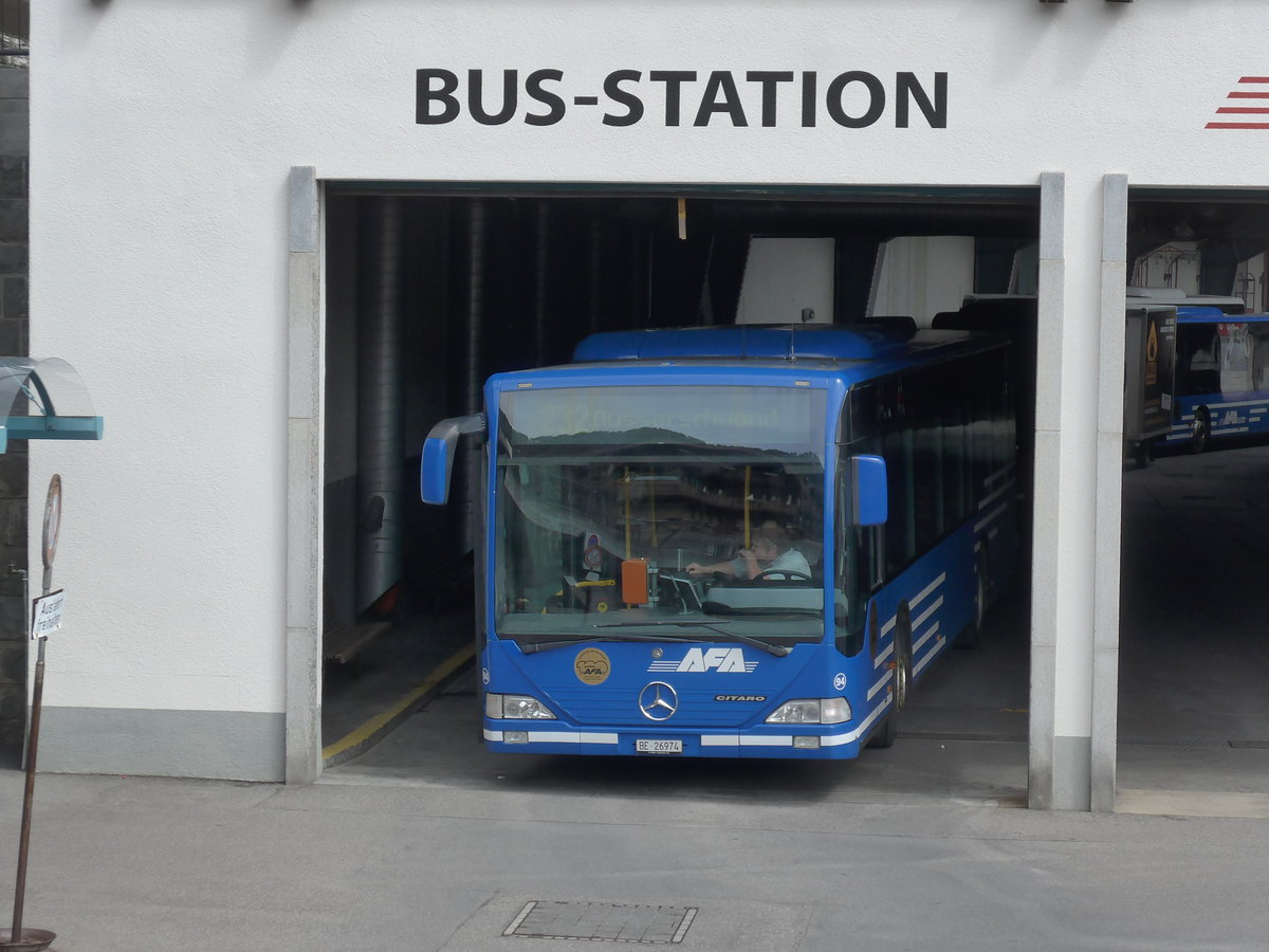 (190'118) - AFA Adelboden - Nr. 94/BE 26'974 - Mercedes am 14. April 2018 in Adelboden, Busstation