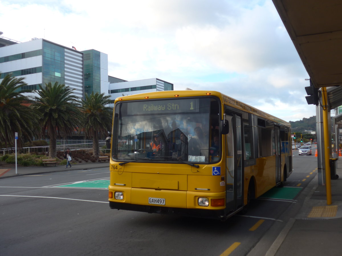 (191'565) - GO Wellington - Nr. 764/GAH497 - MAN/Designline am 27. April 2018 in Wellington, Spital