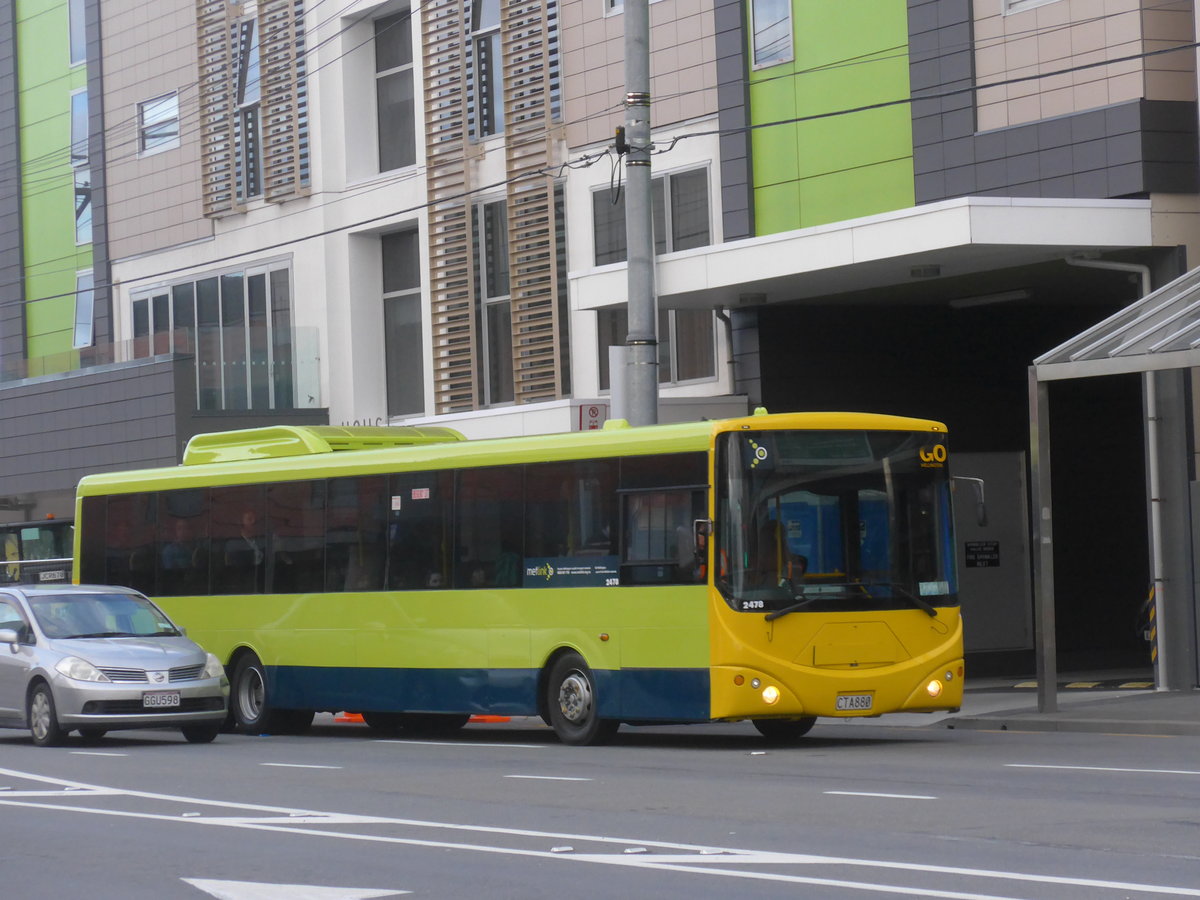 (191'571) - GO Wellington - Nr. 2478/CTA880 - MAN/Designline am 27. April 2018 in Wellington, Spital