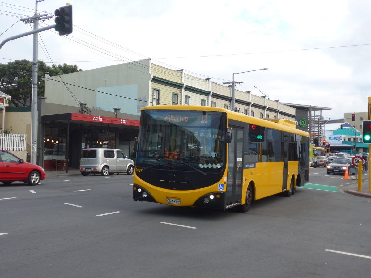 (191'587) - GO Wellington - Nr. 2457/CRA209 - MAN/Designline am 27. April 2018 in Wellington, Spital