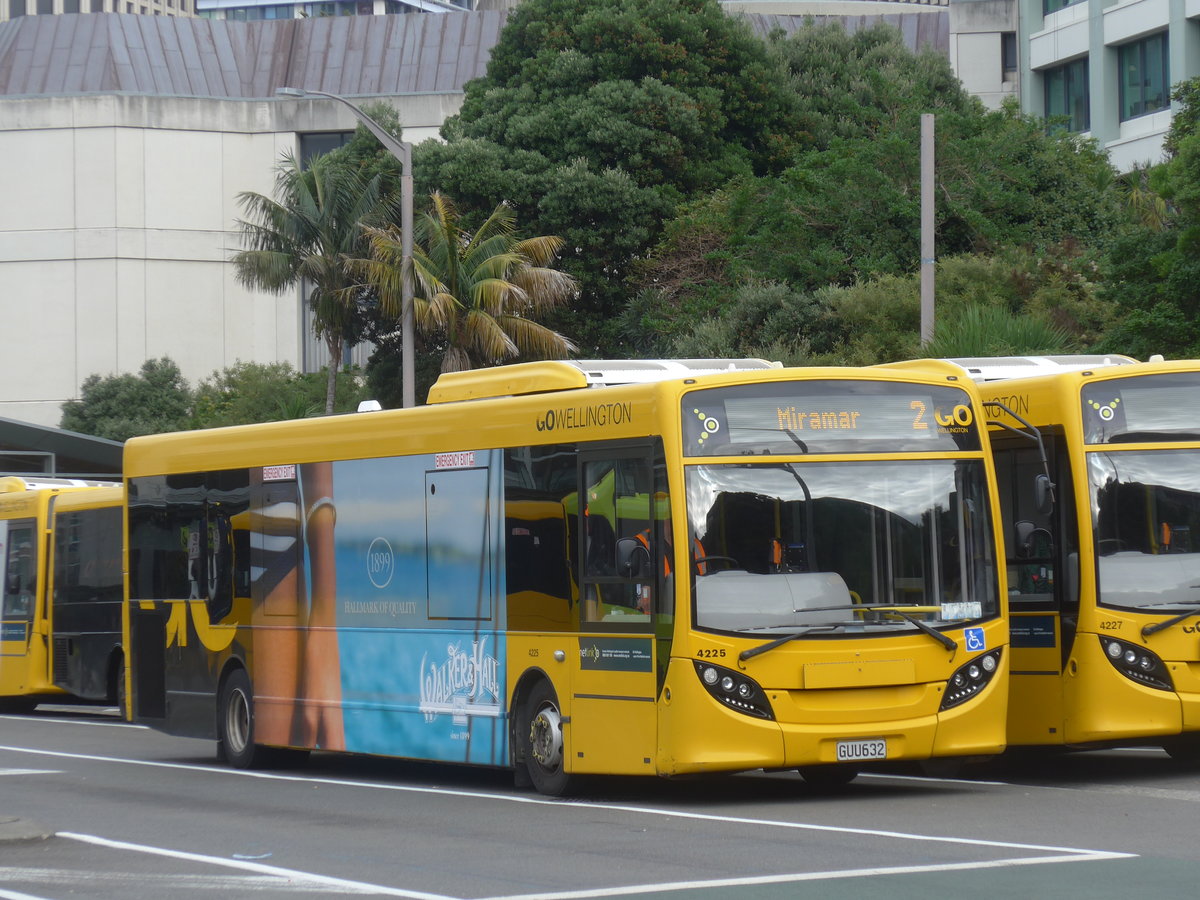 (191'625) - GO Wellington - Nr. 4225/GUU632 - Alexander Dennis/KiwiBus am 27. April 2018 beim Bahnhof Wellington