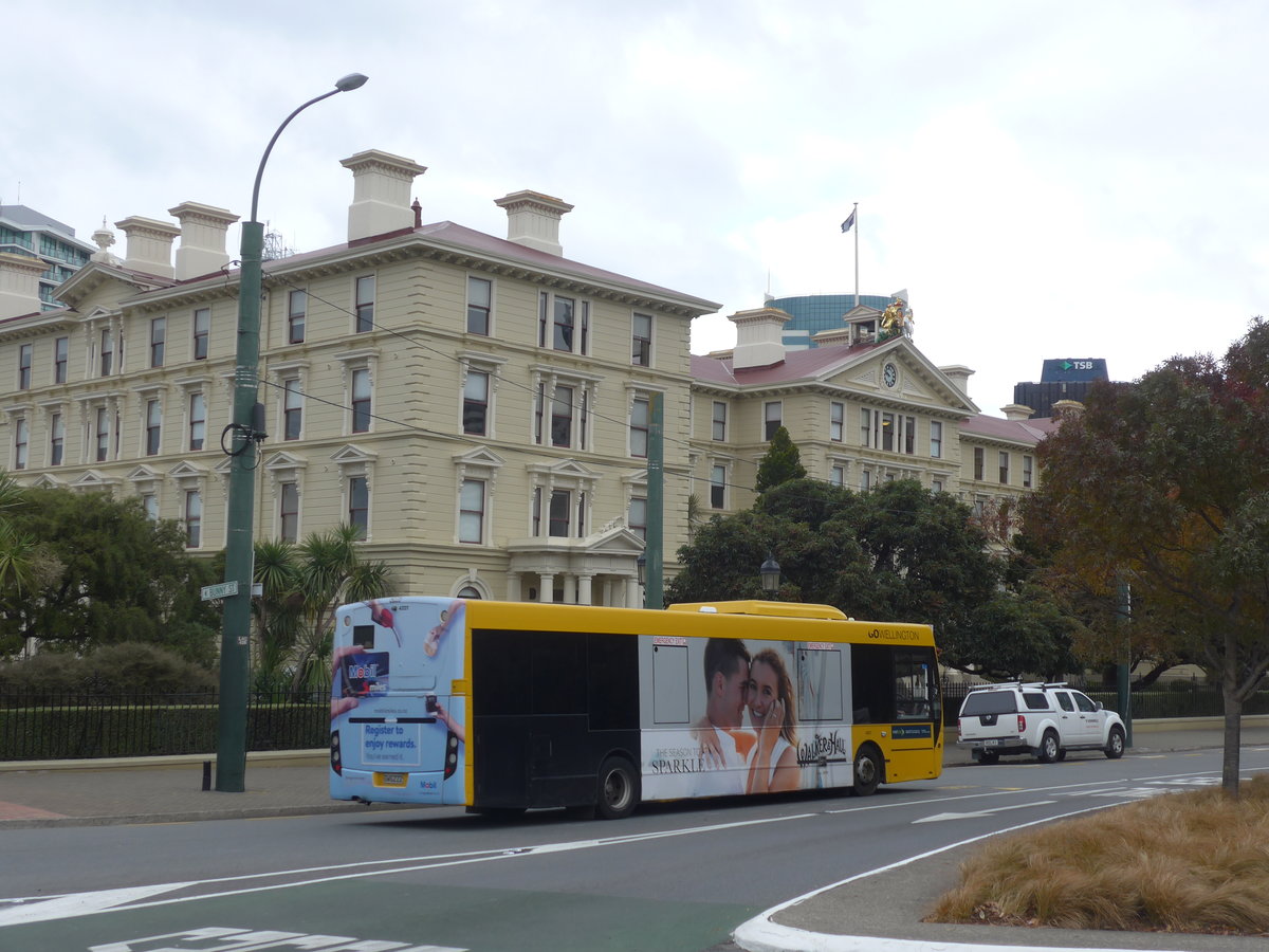 (191'646) - GO Wellington - Nr. 4227/GWG222 - Alexander Dennis/KiwiBus am 27. April 2018 beim Bahnhof Wellington