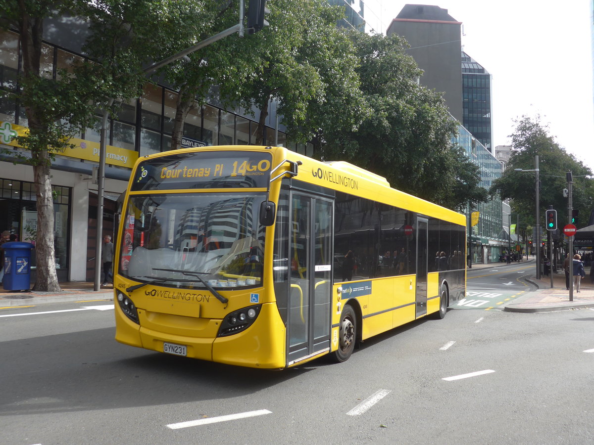 (191'715) - GO Wellington - Nr. 4245/GYN231 - Alexander Dennis/KiwiBus am 27. April 2018 in Wellington