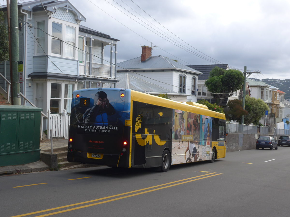 (191'794) - GO Wellington - Nr. 4198/GRT797 - Alexander Dennis/KiwiBus am 27. April 2018 in Wellington, Hataitai Bus Tunnel