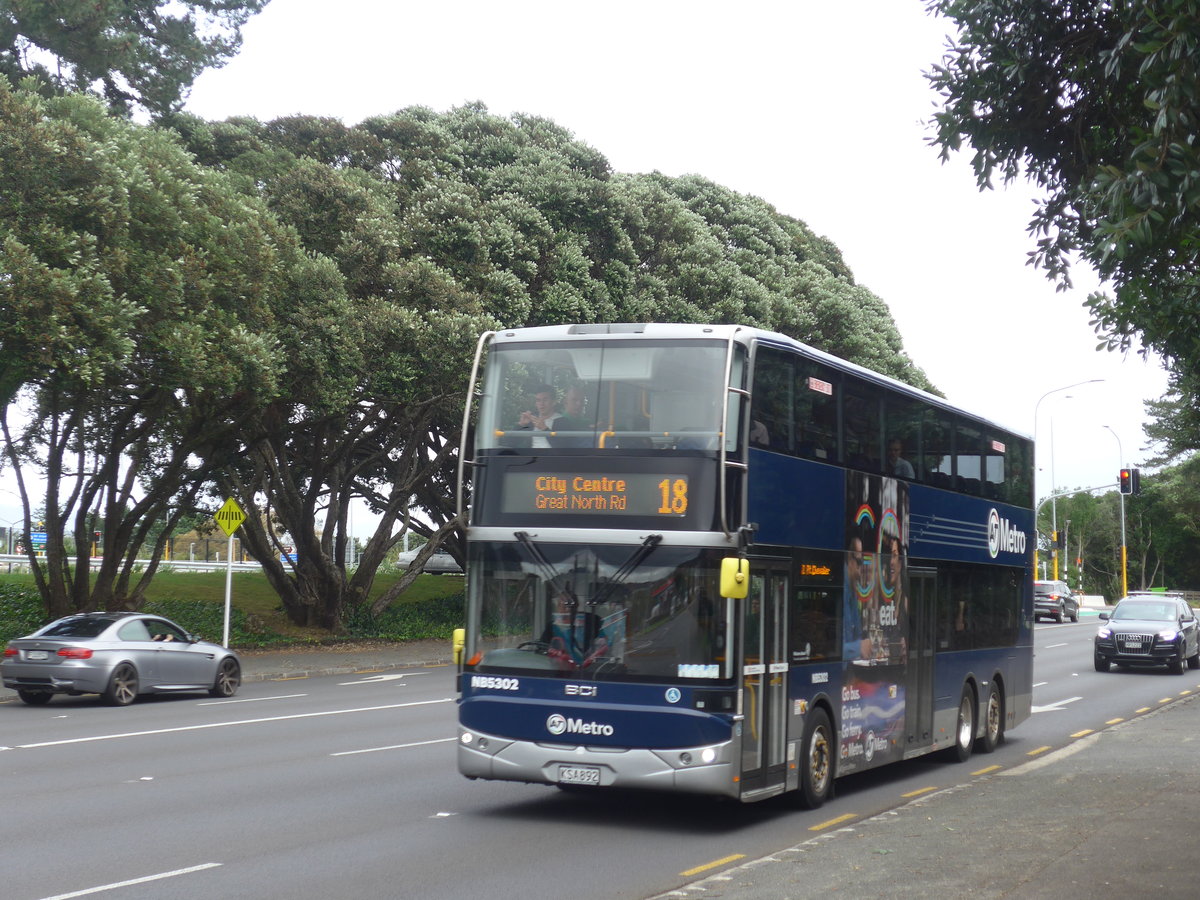 (192'014) - AT Metro, Auckland - Nr. NB5302/KSA892 - BCI am 30. April 2018 in Auckland, Matot