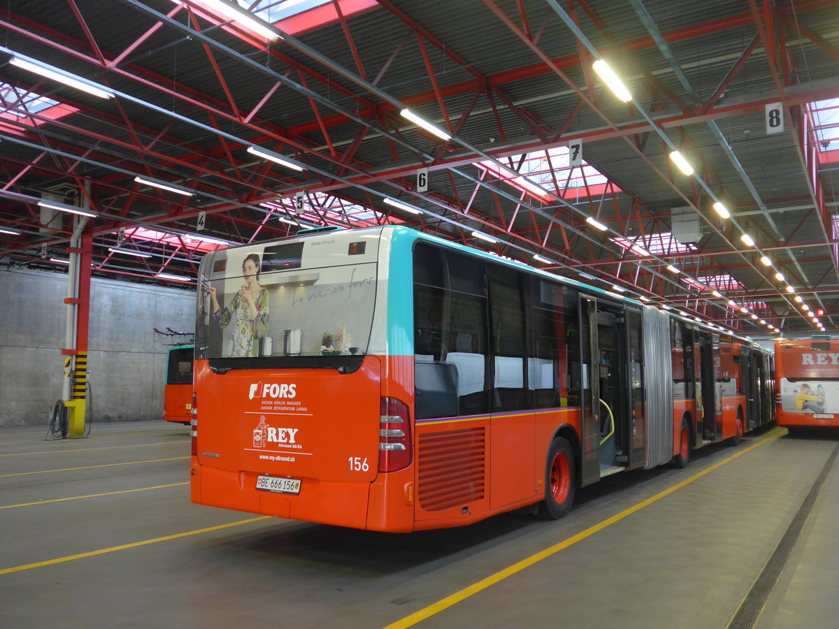 (192'835) - VB Biel - Nr. 156/BE 666'156 - Mercedes am 6. Mai 2018 in Biel, Depot