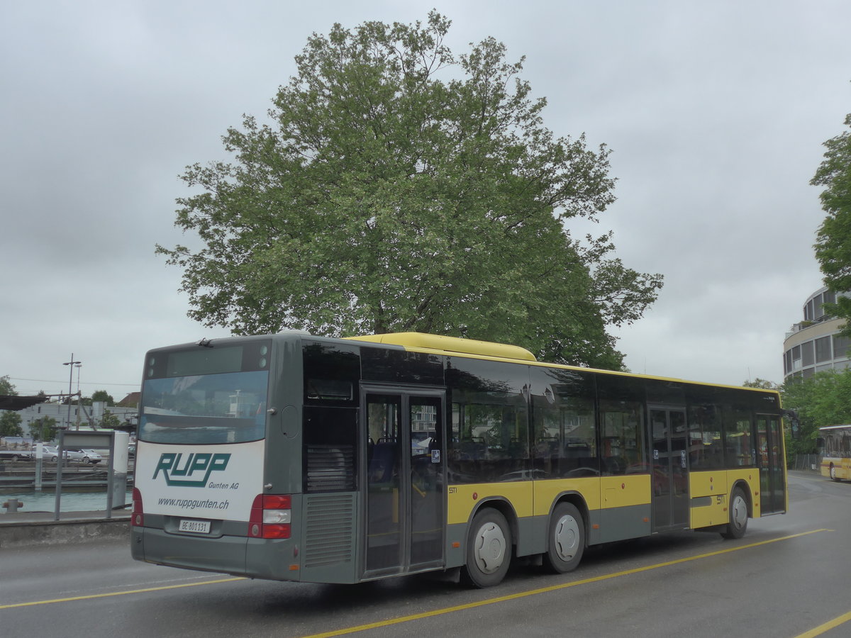 (193'010) - STI Thun - Nr. 131/BE 801'131 - MAN am 13. Mai 2018 bei der Schifflndte Thun