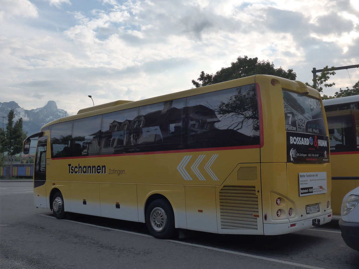 (193'030) - Tschannen, Zofingen - Nr. 16/AG 7755 - Temsa am 16. Mai 2018 in Thun, Seestrasse