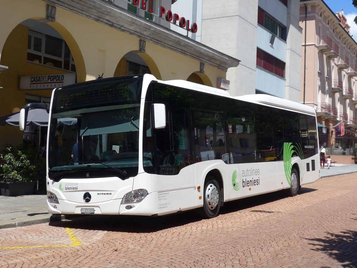 (193'851) - ABl Biasca - Nr. 15/TI 231'015 - Mercedes am 9. Juni 2018 beim Bahnhof Bellinzona