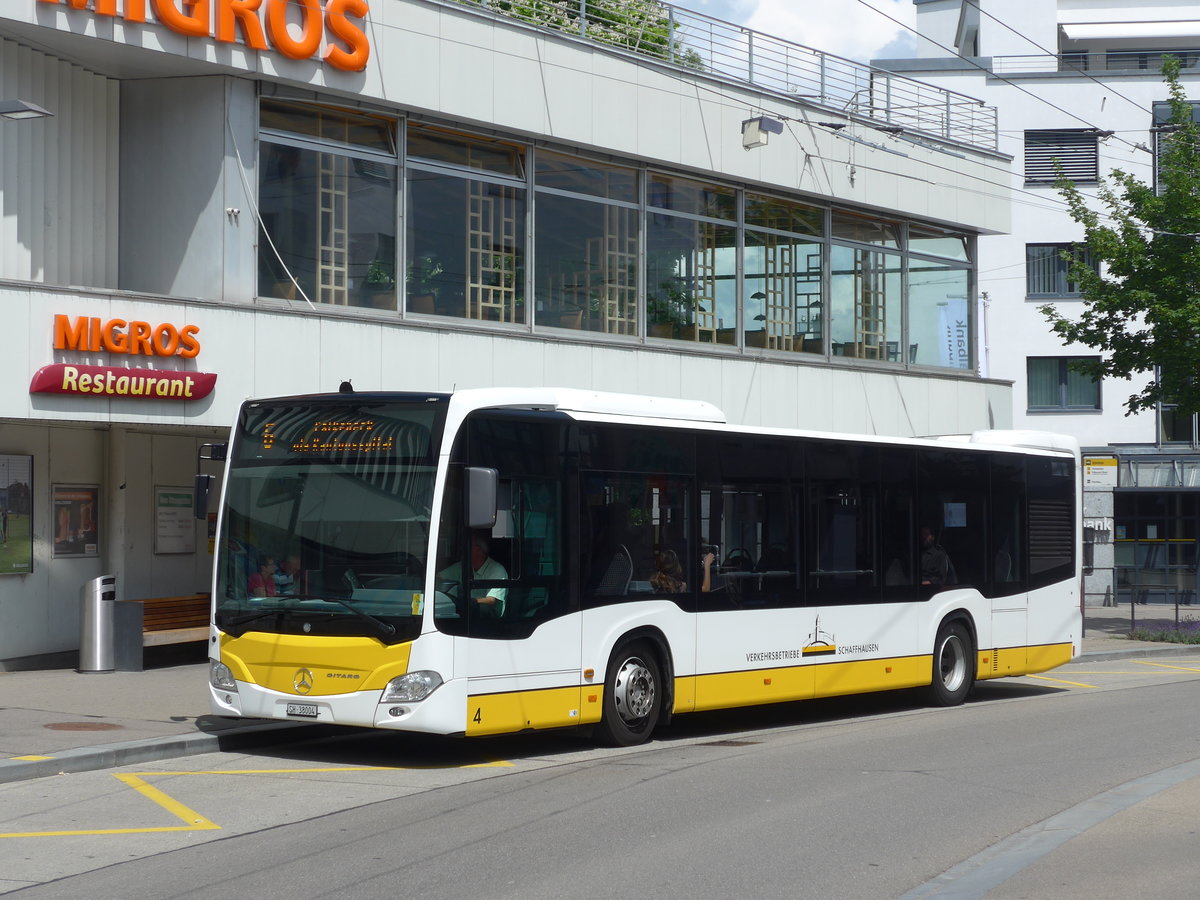 (193'953) - VBSH Schaffhausen - Nr. 4/SH 38'004 - Mercedes am 10. Juni 2018 in Neuhausen, Zentrum