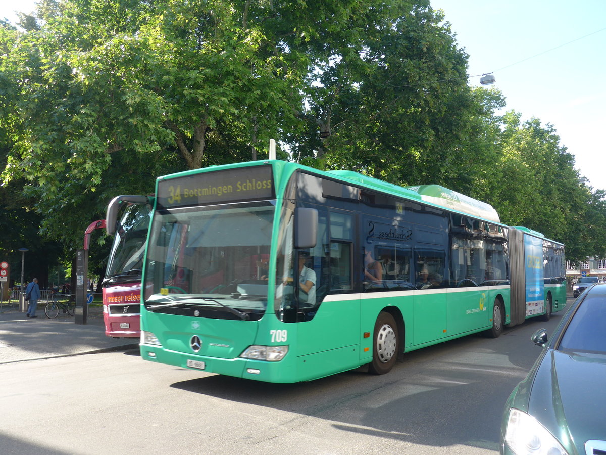 (194'023) - BVB Basel - Nr. 709/BS 6668 - Mercedes am 16. Juni 2018 in Basel, Petersplatz