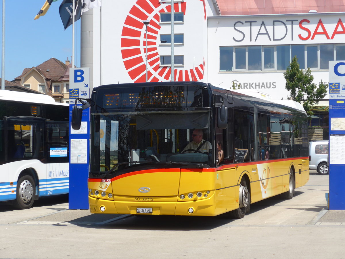 (194'583) - Schmidt, Oberbren - SG 397'503 - Solaris am 7. Juli 2018 beim Bahnhof Wil