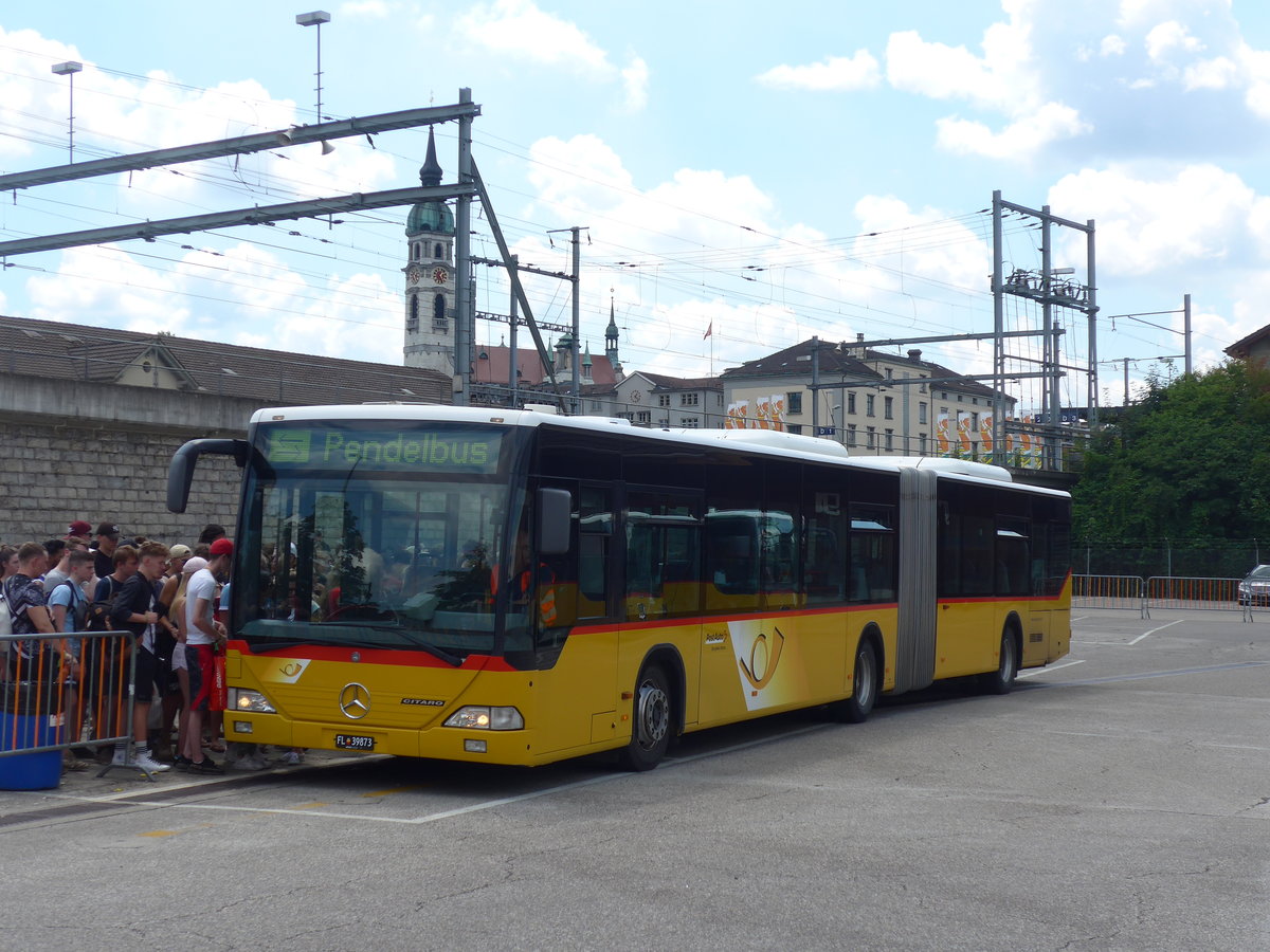 (194'589) - Aus Liechtenstein: Marxer, Mauren - FL 39'873 - Mercedes (ex PostAuto Nordschweiz) am 7. Juli 2018 in Frauenfeld, Jugendmusikschule