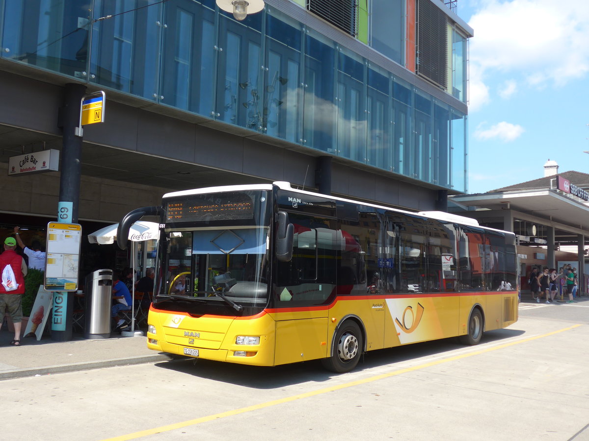 (194'624) - PostAuto Ostschweiz - TG 158'205 - MAN/Gppel (ex Nr. 5) am 7. Juli 2018 beim Bahnhof Frauenfeld