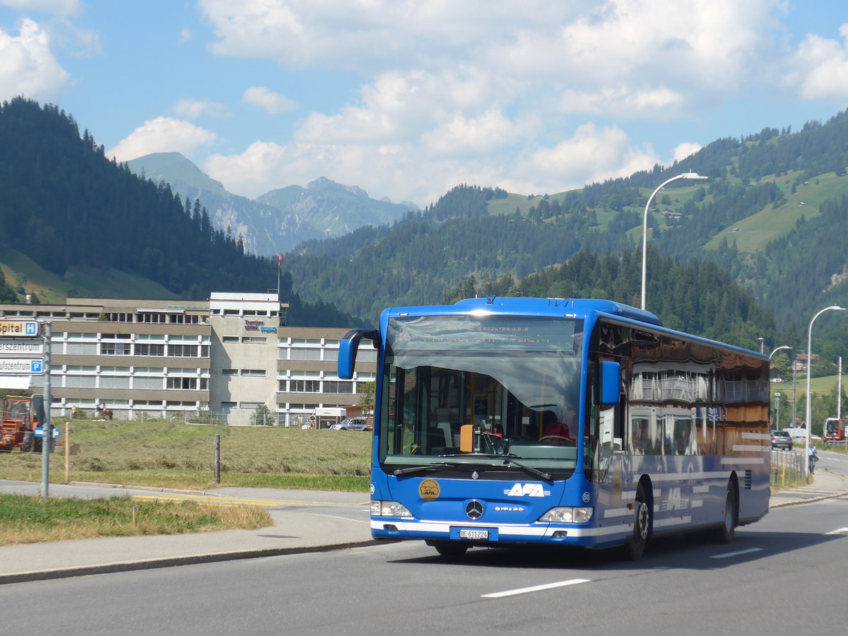 (194'721) - AFA Adelboden - Nr. 58/BE 611'224 - Mercedes am 9. Juli 2018 in Zweisimmen, Thunstrasse