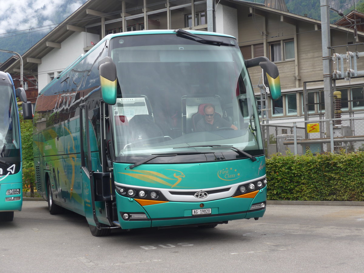 (195'004) - EF Services, Wrenlos - AG 19'820 - Beulas am 21. Juli 2018 beim Bahnhof Brienz