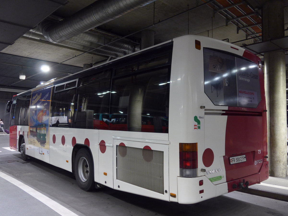 (195'361) - TPF Fribourg - Nr. 73/FR 300'279 - Volvo am 31. Juli 2018 in Fribourg, Busbahnhof