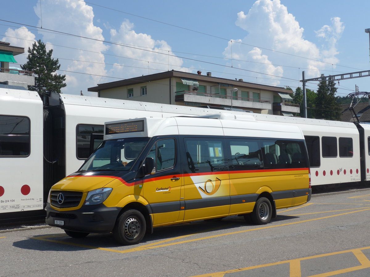 (195'601) - Faucherre, Moudon - VD 1199 - Mercedes am 5. August 2018 beim Bahnhof Palzieux