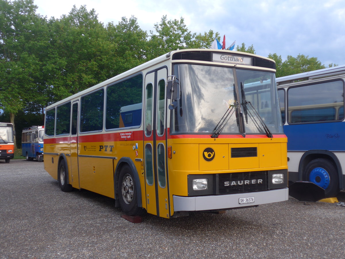 (195'889) - Roth, Zrich - SH 36'376 - Saurer/Tscher (ex Looser, Elm; ex Mattli, Wassen) am 17. August 2018 in Wettingen, Zirkuswiese