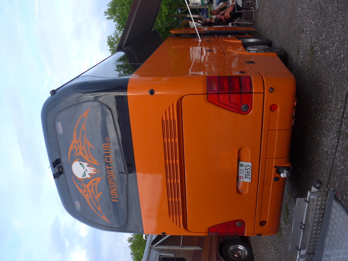 (195'903) - Sollberger, Wittenbach - SG 39'653 - Neoplan am 17. August 2018 in Wettingen, Zirkuswiese