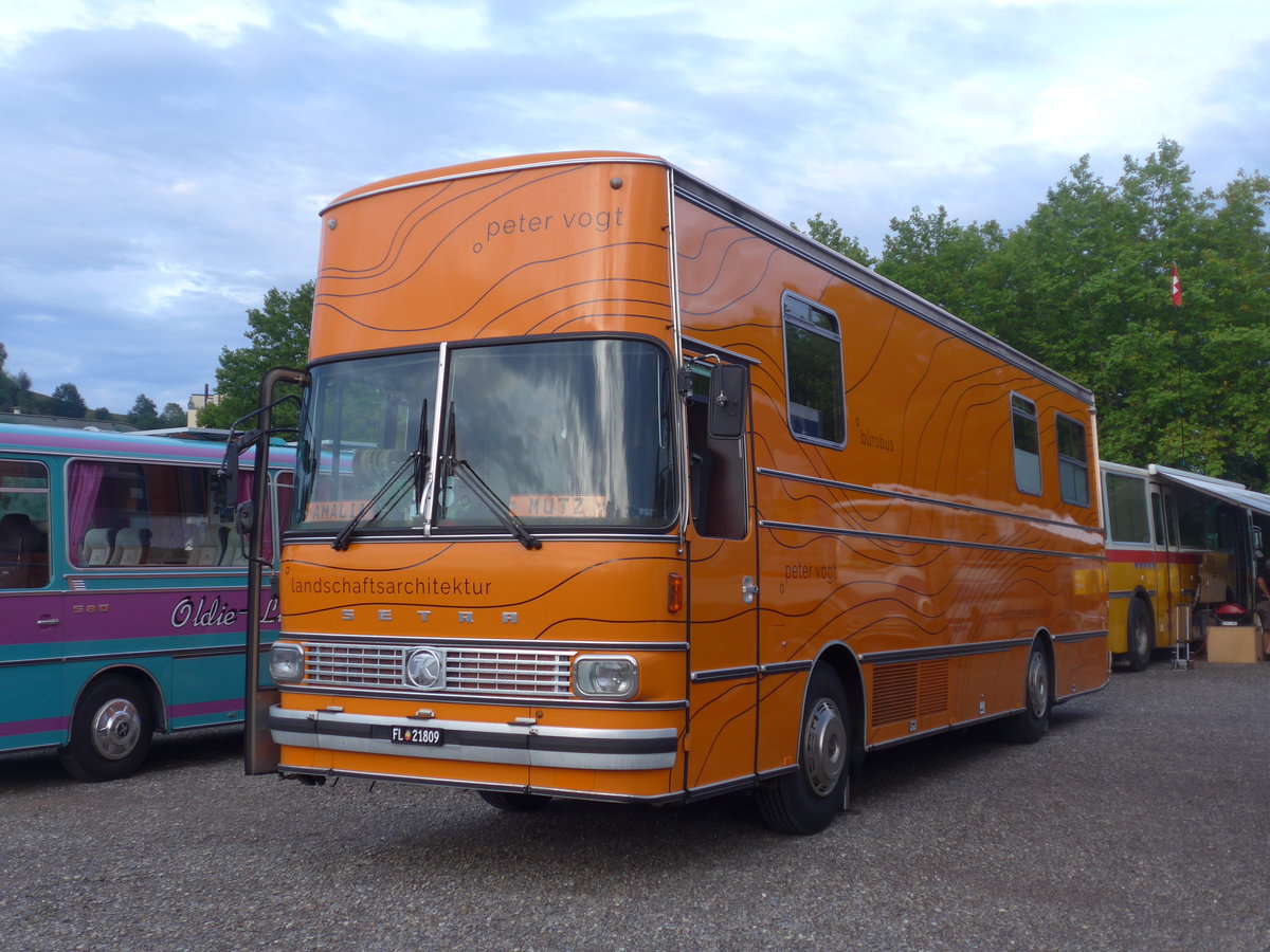 (195'907) - Aus Liechtenstein: Vogt, Vaduz - FL 21'809 - Setra am 17. August 2018 in Wettingen, Zirkuswiese