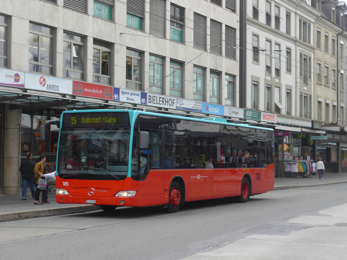 (196'518) - VB Biel - Nr. 185/BE 654'185 - Mercedes am 3. September 2018 in Biel, Guisanplatz