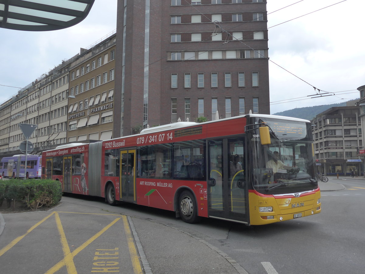 (196'533) - AVA Aarberg - Nr. 2/BE 88'931 - MAN am 3. September 2018 in Biel, Guisanplatz