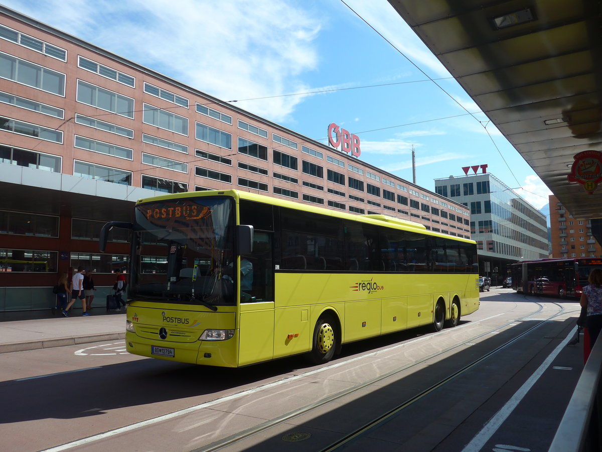 (196'686) - PostBus - BD 12'794 - Mercedes am 10. September 2018 beim Bahnhof Innsbruck