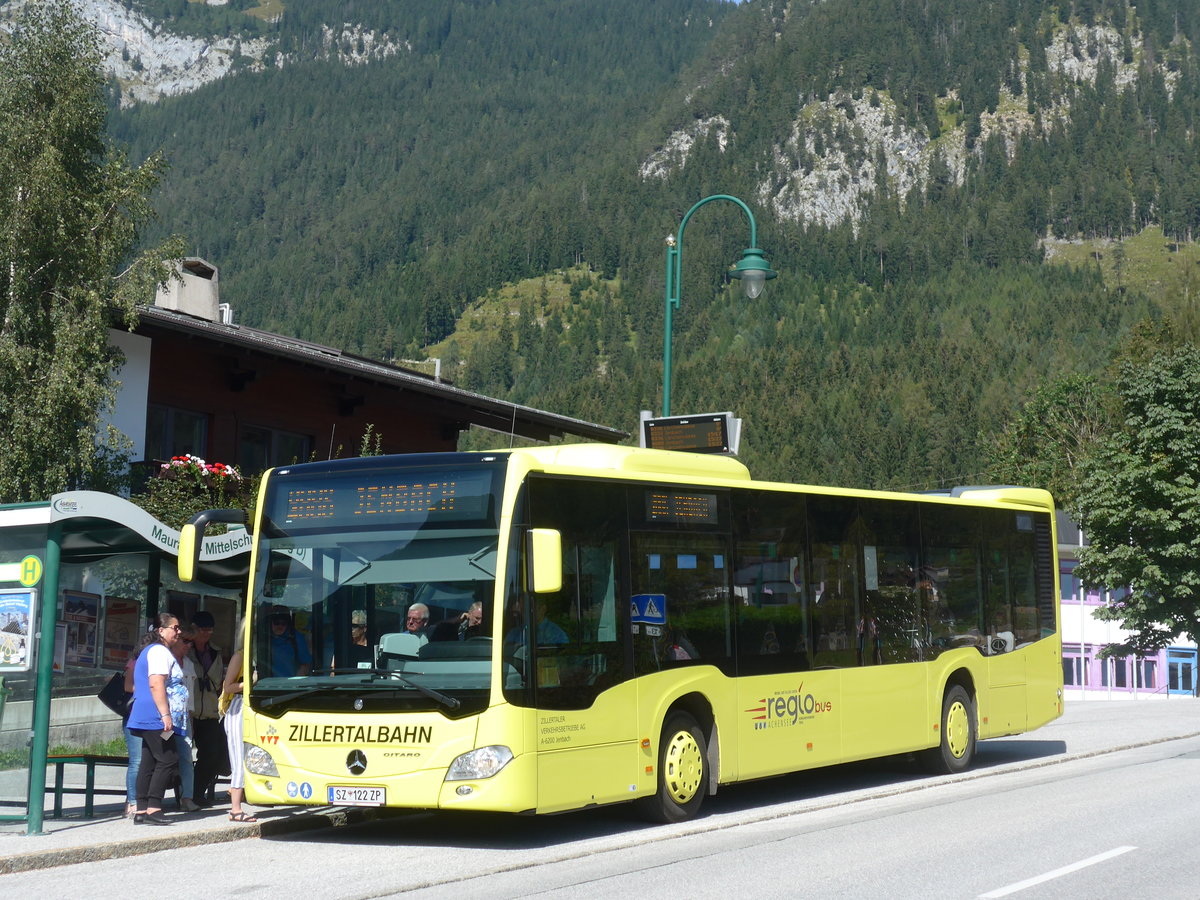 (196'815) - ZVB Jenbach - SZ 122 ZP - Mercedes am 11. September 2018 in Maurach, Mittelschule