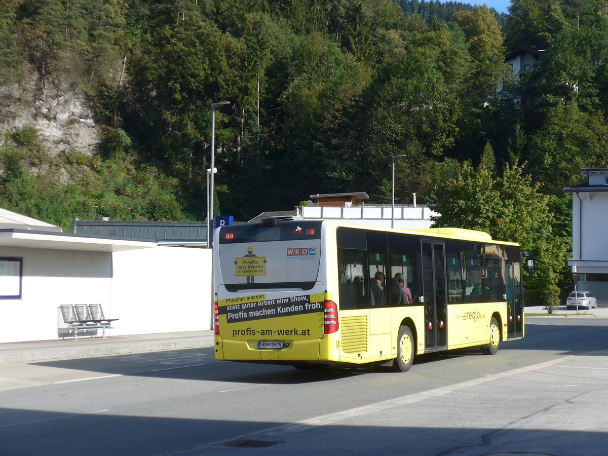 (196'832) - PostBus - BD 13'525 - Mercedes am 11. September 2018 beim Bahnhof Brixlegg