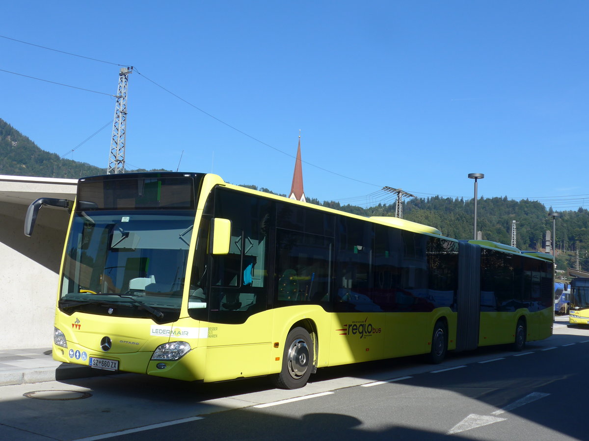 (196'917) - Ledermair, Schwaz - SZ 660 ZX - Mercedes am 12. September 2018 beim Bahnhof Kufstein