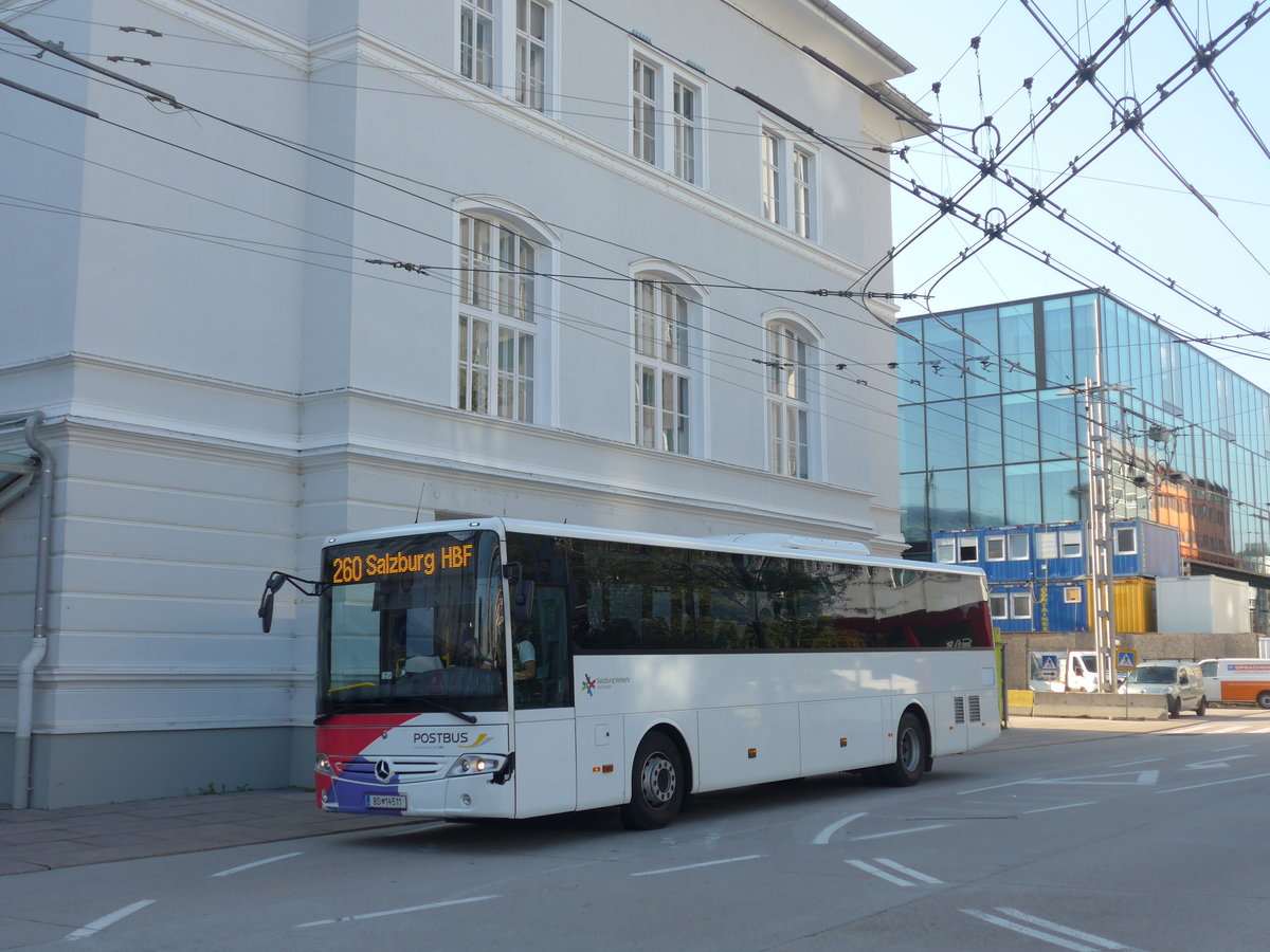 (197'057) - PostBus - BD 14'511 - Mercedes am 13. September 2018 beim Bahnhof Salzburg
