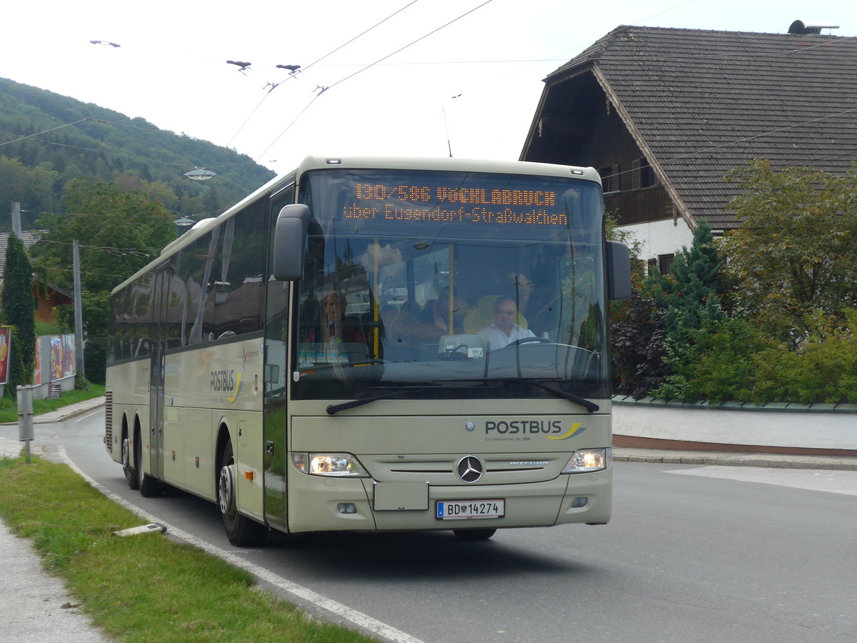 (197'187) - PostBus - BD 14'274 - Mercedes am 13. September 2018 in Mayrwies, Daxluegstrasse