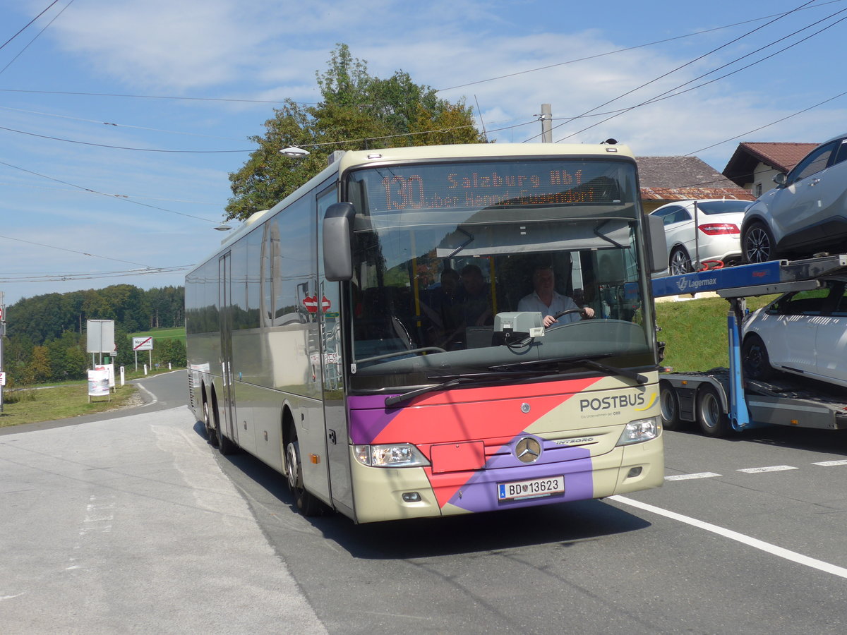 (197'216) - PostBus - BD 13'623 - Mercedes am 13. September 2018 in Mayrwies, Daxluegstrasse