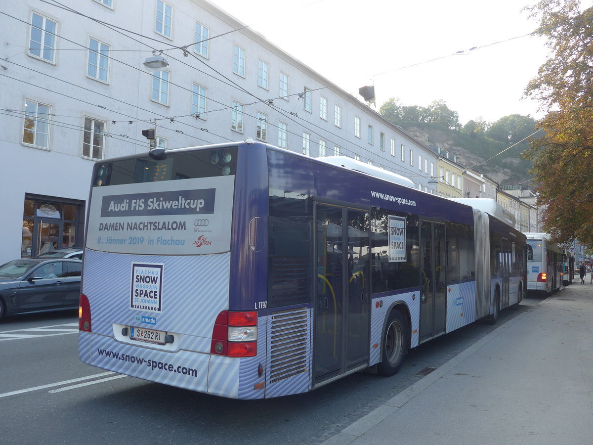 (197'343) - Albus, Salzburg - Nr. L1797/S 262 RI - MAN am 13. September 2018 in Salzburg, Hanuschplatz