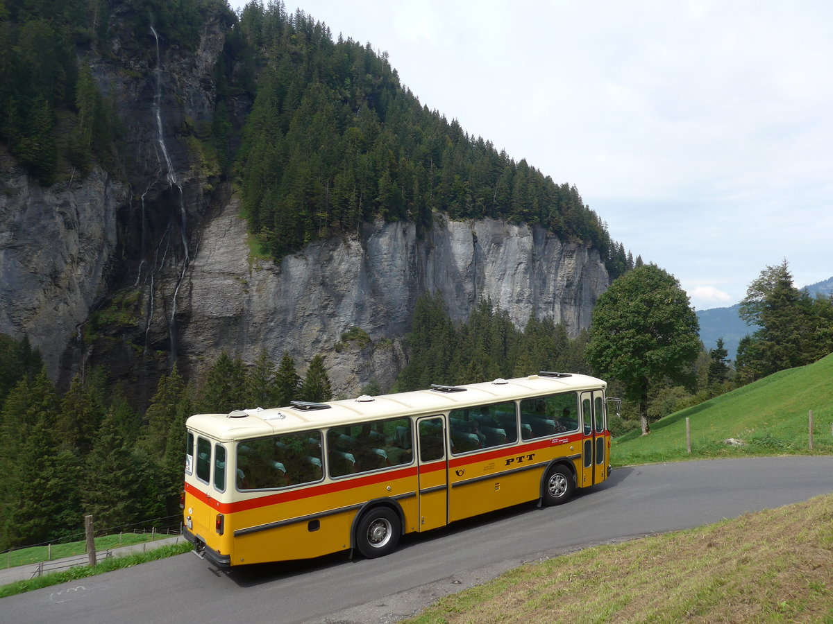 (197'764) - Schmid, Thrishaus - BE 26'206 - Saurer/Tscher (ex P 24'244) am 16. September 2018 in Meiringen, Scheideggstrasse