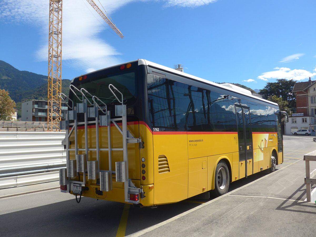 (197'925) - TPC Aigle - Nr. CP24/VS 49'249 - Irisbus (ex VD 1085) am 23. September 2018 beim Bahnhof Aigle