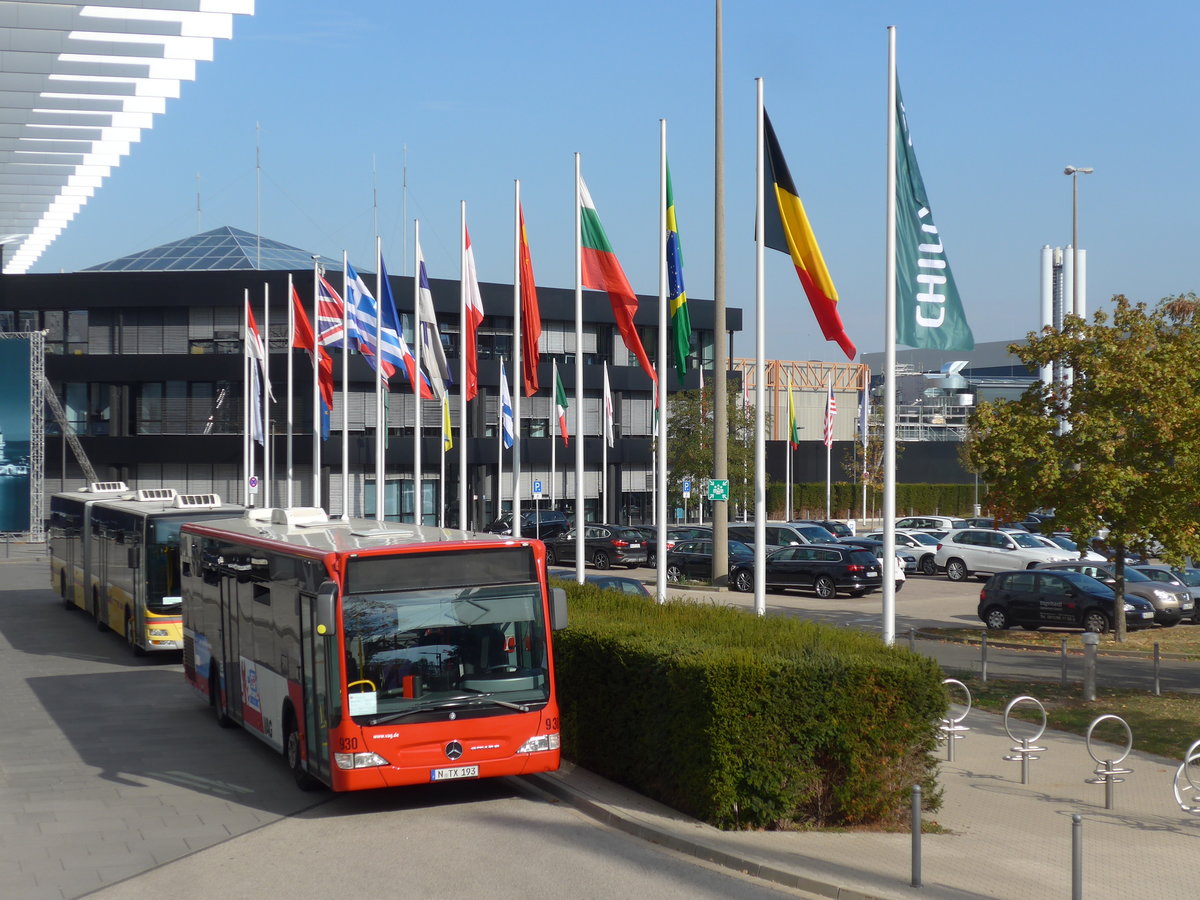 (198'352) - VAG Nrnberg - Nr. 930/N-TX 193 - Mercedes am 16. Oktober 2018 in Nrnberg, Messe