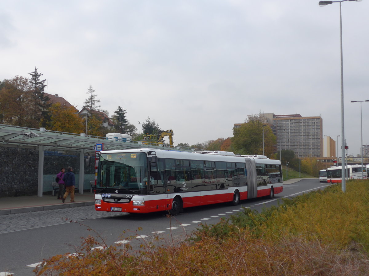 (198'555) - DPP Praha - Nr. 5003/7AC 3381 - SOR am 19. Oktober 2018 in Praha, Ndraz Veleslavn