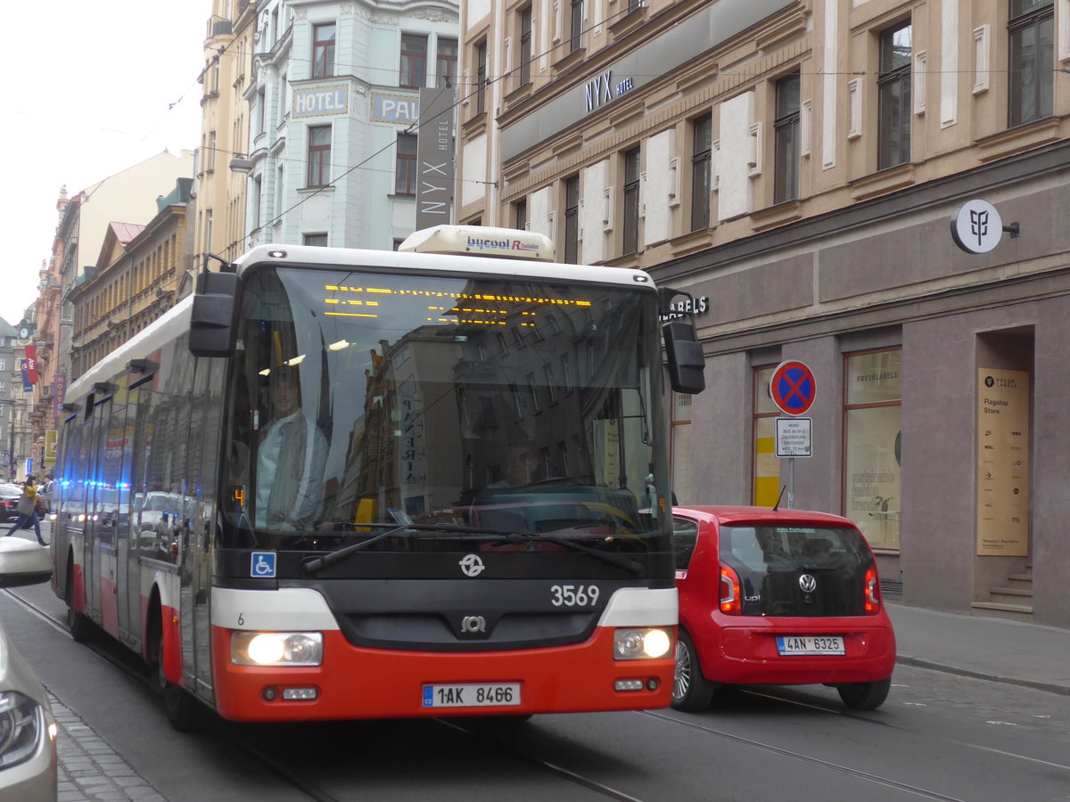 (198'667) - DPP Praha - Nr. 3569/1AK 8466 - SOR am 19. Oktober 2018 in Praha, Jindrissk