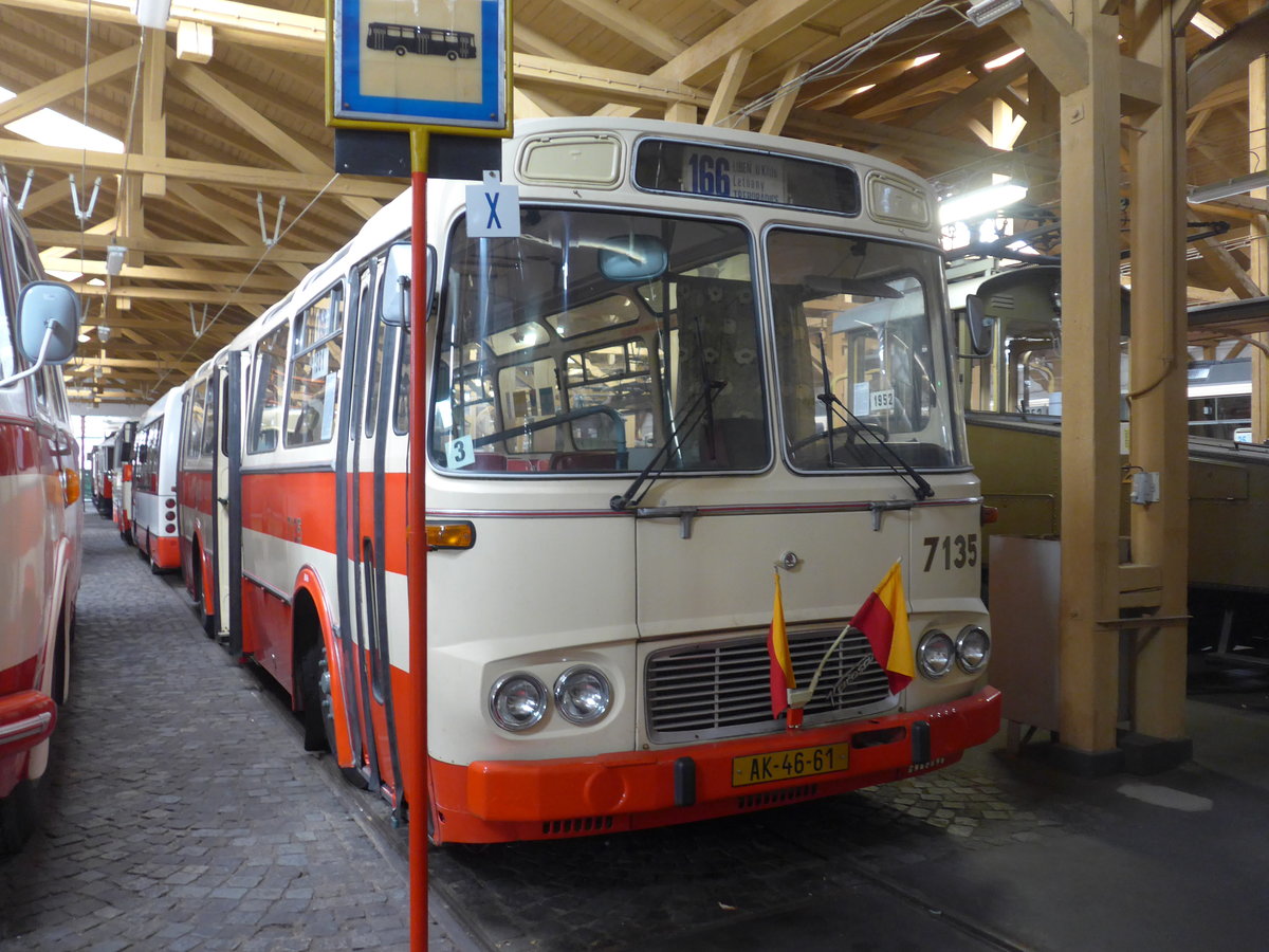 (198'831) - DPP Praha - Nr. 7135/AK-46-61 - Karosa-Skoda am 20. Oktober 2018 in Praha, PNV-Museum