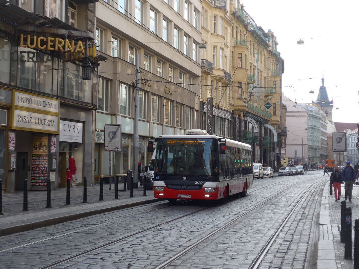 (198'862) - DPP Praha - Nr. 3639/2AE 2533 - SOR am 20. Oktober 2018 in Praha, Vclavsk Nmest