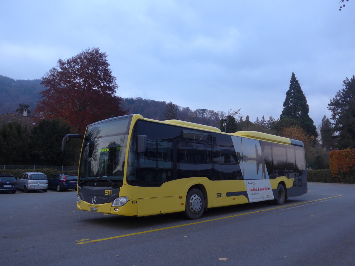 (199'445) - STI Thun - Nr. 191/BE 804'191 - Mercedes am 19. November 2018 bei der Schifflndte Thun