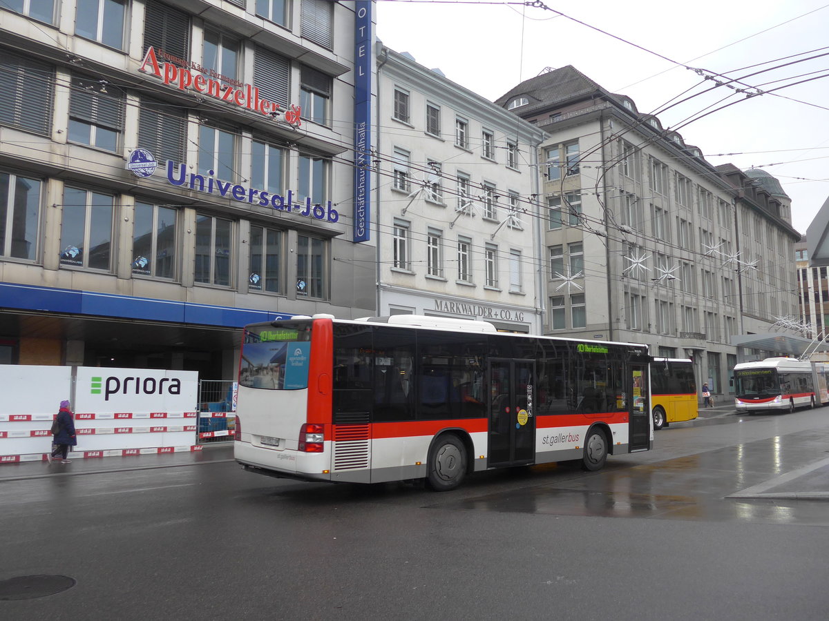 (199'498) - St. Gallerbus, St. Gallen - Nr. 270/SG 198'270 - MAN/Gppel am 24. November 2018 beim Bahnhof St. Gallen