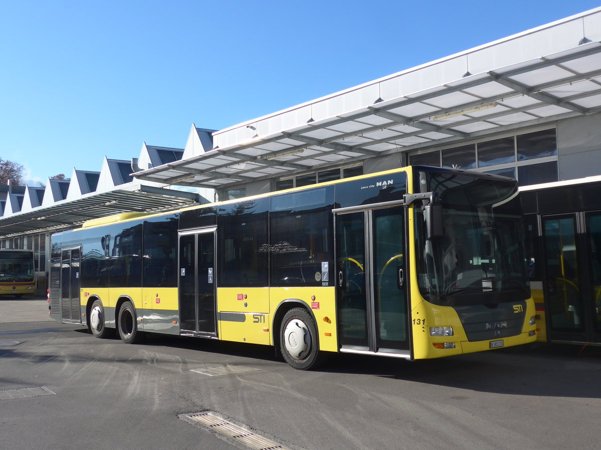 (199'595) - STI Thun - Nr. 131/BE 801'131 - MAN am 25. November 2018 in Thun, Garage 