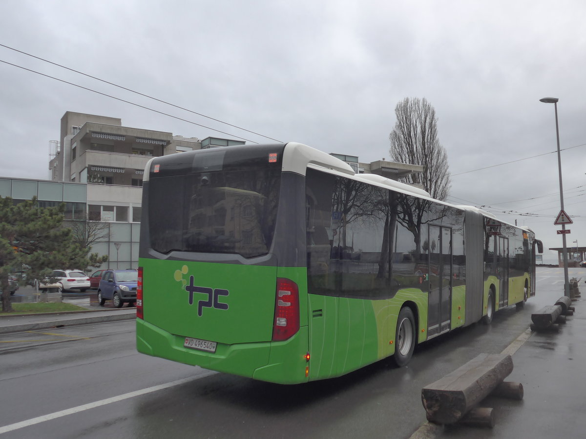 (200'055) - TPC Aigle - Nr. 303/VD 496'540 - Mercedes (ex PostAuto Bern Nr. 633) am 17. Dezember 2018 beim Bahnhof Villeneuve