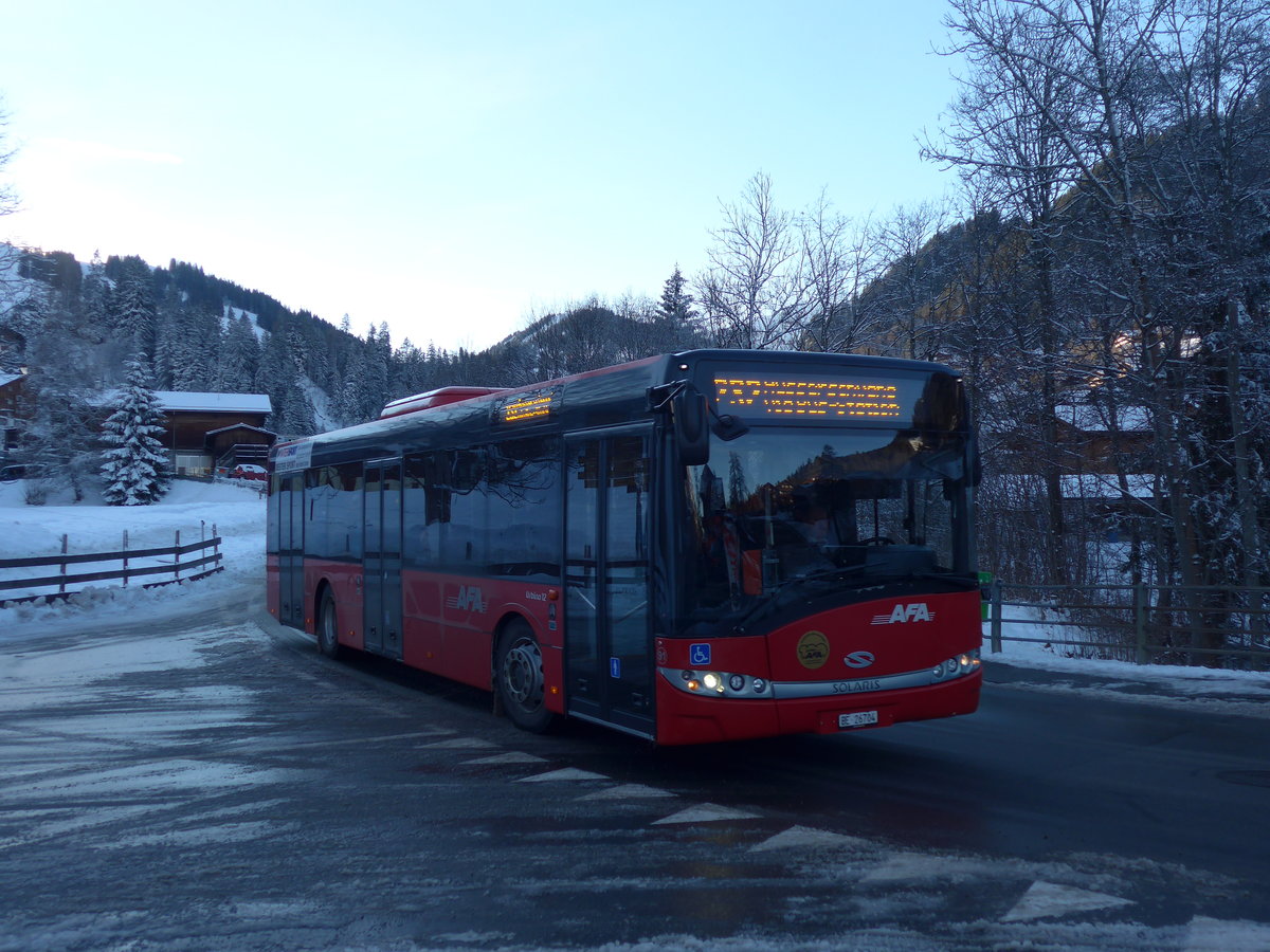 (200'240) - AFA Adelboden - Nr. 91/BE 26'704 - Solaris am 25. Dezember 2018 in Adelboden, Oey