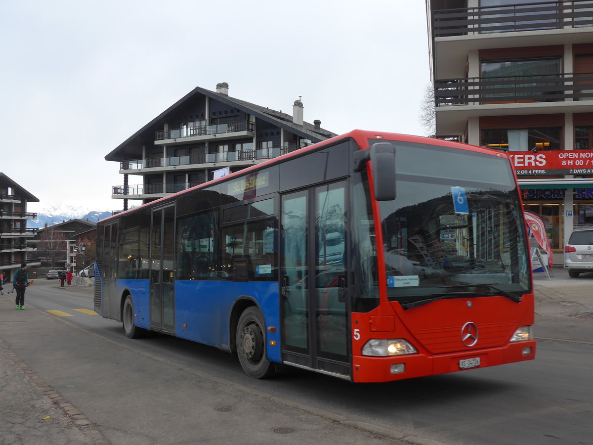 (200'354) - Lathion, Sion - Nr. 5/VS 24'726 - Mercedes (ex Chrisma, St. Moritz Nr. 1) am 30. Dezember 2018 in Haute-Nendaz, Tlcabine