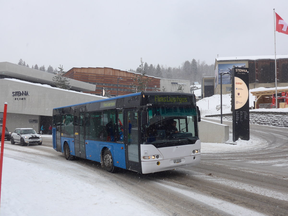 (200'586) - Stuppan, Flims - GR 52'280 - Neoplan (ex Demarmels, Salouf; ex Ming, Sils-Maria) am 2. Januar 2019 in Flims, Bergbahnen